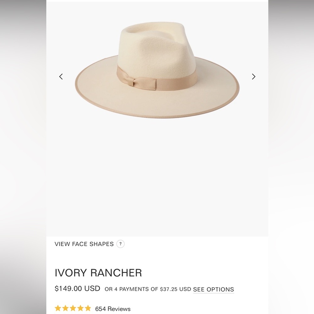 Ivory Rancher Hat - Picture 10 of 11